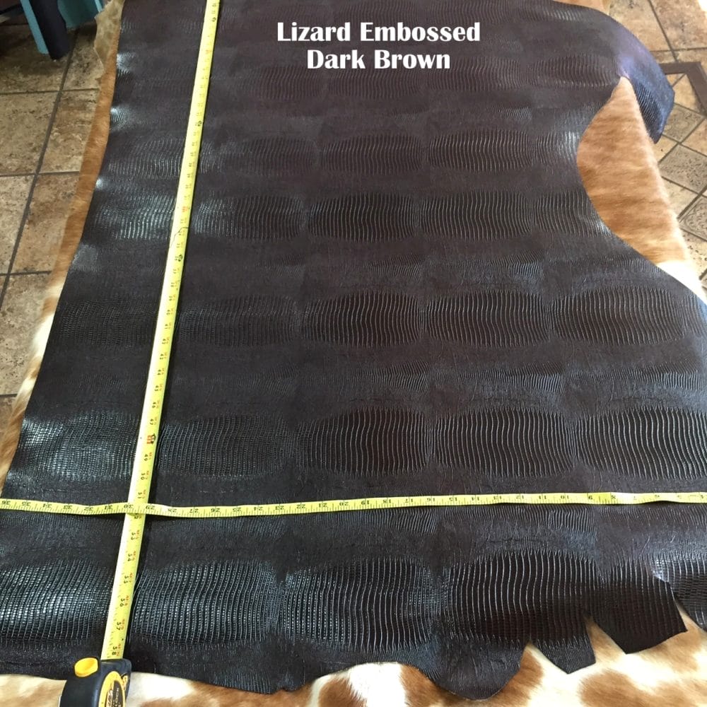 Lizard Embossed Cow Double Shoulder Veg Tan 3 oz Tmoro Avetco Inc. (3)