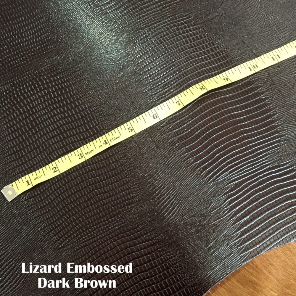 Lizard Embossed Cow Double Shoulder Veg Tan 3 oz Tmoro Avetco Inc. (5)