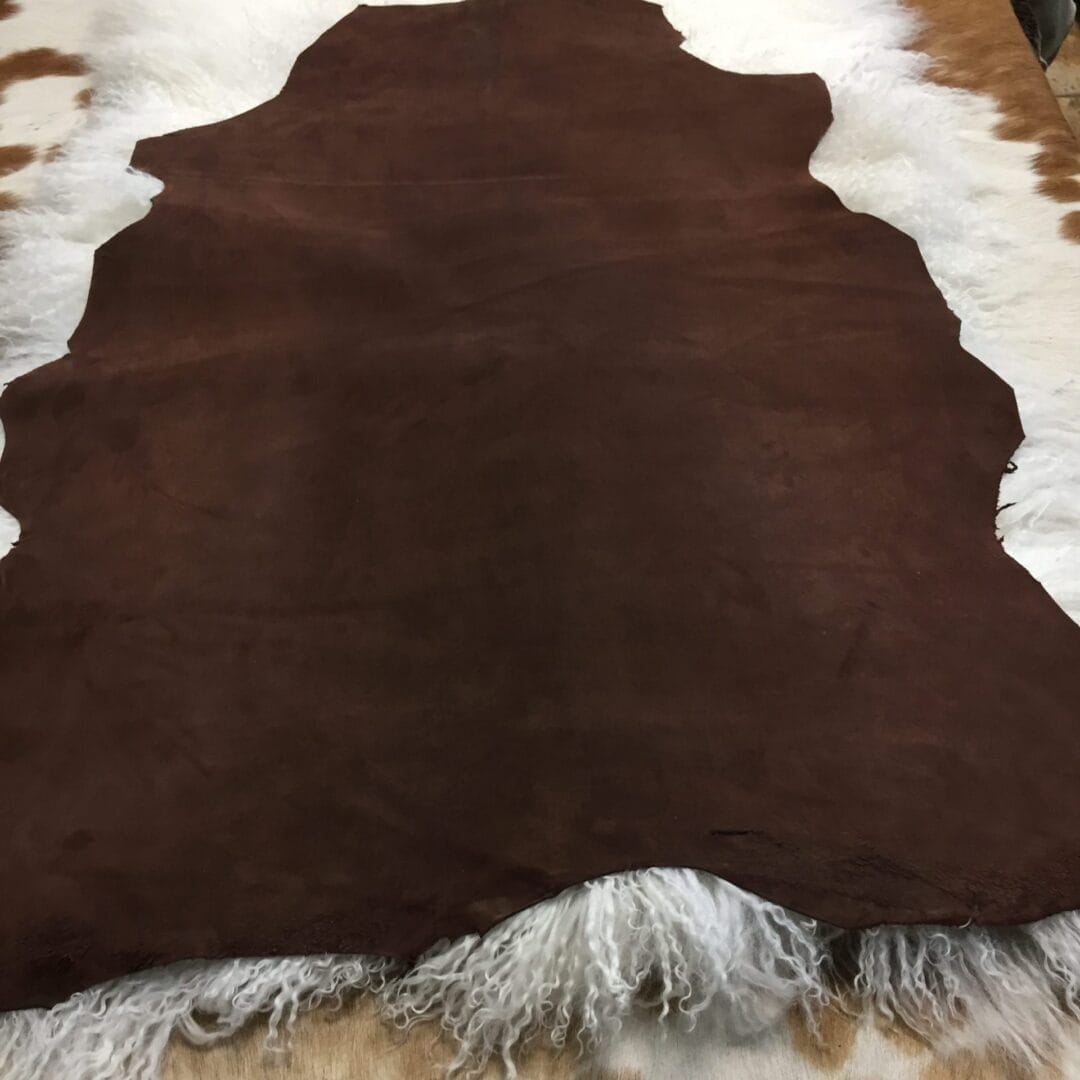 brown suede goat leather avetcoinc@