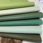 The Milano Cow Leather Collection is made of full-grain European leather produced from whole hides. This gives the leather a soft and luxurious finish on the surface, resulting in a subtle yet rich appearance. The collection is available in 48 complementary colors and is lightly pigmented and flexible, making it an excellent option for cutting. The Milano Collection is unbuffed and chrome-tanned, giving these leathers a smooth and elegant look.