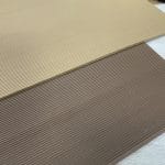 PR402-35mm Fine Line 1 | Avetco Leather Hides and Eva Foam This soling material is made of high-quality rubber and features a fine line pattern that offers an excellent grip for your footwear. It is available in two classic colors - Tan and Brown that can complement any shoe design.