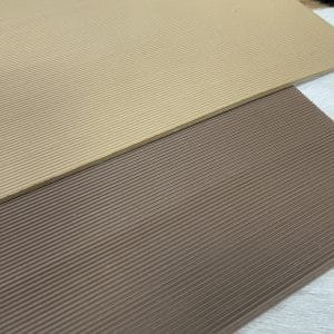This soling material is made of high-quality rubber and features a fine line pattern that offers an excellent grip for your footwear. It is available in two classic colors - Tan and Brown that can complement any shoe design.