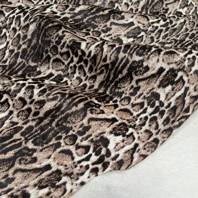 This beige cowhide with panther print adds a fierce, fashion-forward edge to any design. With bold black markings over soft beige tones, it's ideal for handbags, shoes, garments, furniture, pillows, and interior décor. Printed on premium hair-on cowhide and chrome tanned for durability and softness. Each hide is unique, perfect for custom statement pieces.
