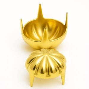 Parachute Nailhead NH72 in gold finish, dome-style decorative nail head for handbags and shoes
