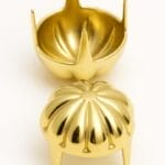 Parachute Nail Head NH72 in gold finish, dome-style decorative nail head for handbags and shoes