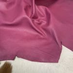 The Goatskin leather comes in a smooth finish that is very eye-catching, especially with the must-have authentic colors. The texture of the leather is silky smooth. This durable leather ranges from dark neutral colors to bright lively colors, which can be used to create many different looks.