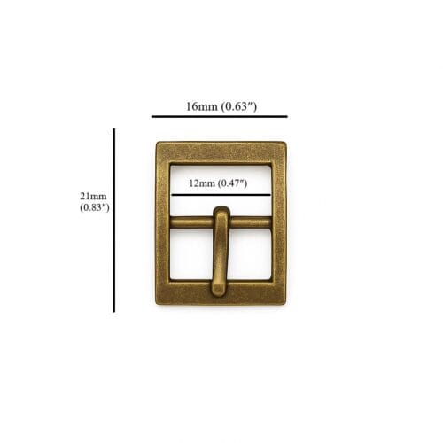 Rectangular 12mm Center bar buckle Y3114