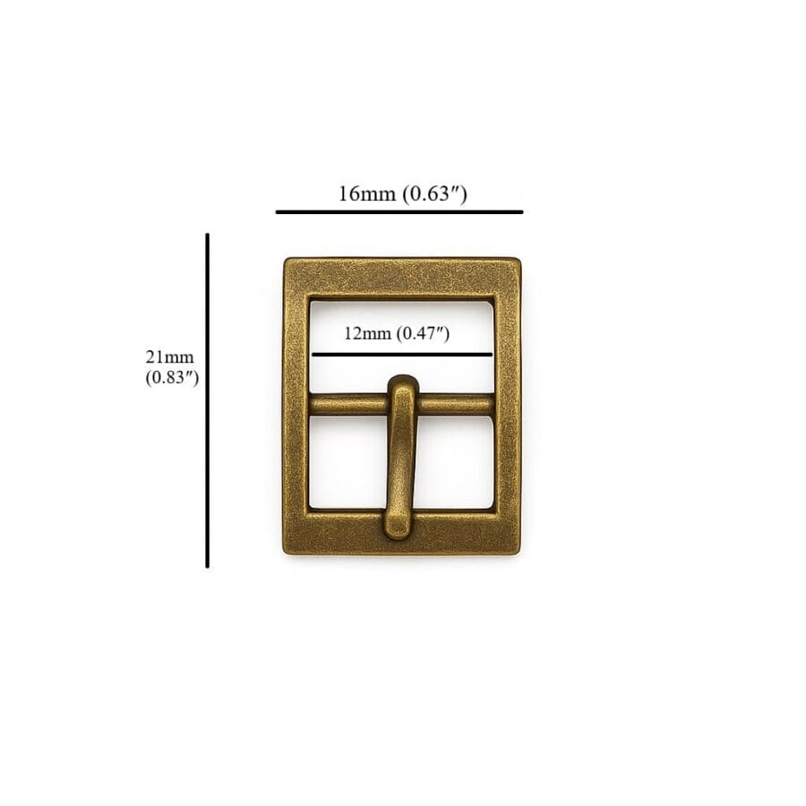 Rectangular 12mm Center bar buckle Y3114