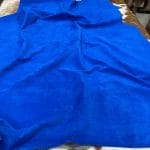 Princess Blue Full grain Pig | Avetco Leather Hides and Eva Foam Premium Pig Grain Leather is made from high-quality swine hides, specifically subspecies Sus scrofa domesticus, which are known for their durability and reliability. The leather is tanned using the chrome tanning process, which results in a soft and supple surface that is both luxurious and exotic.