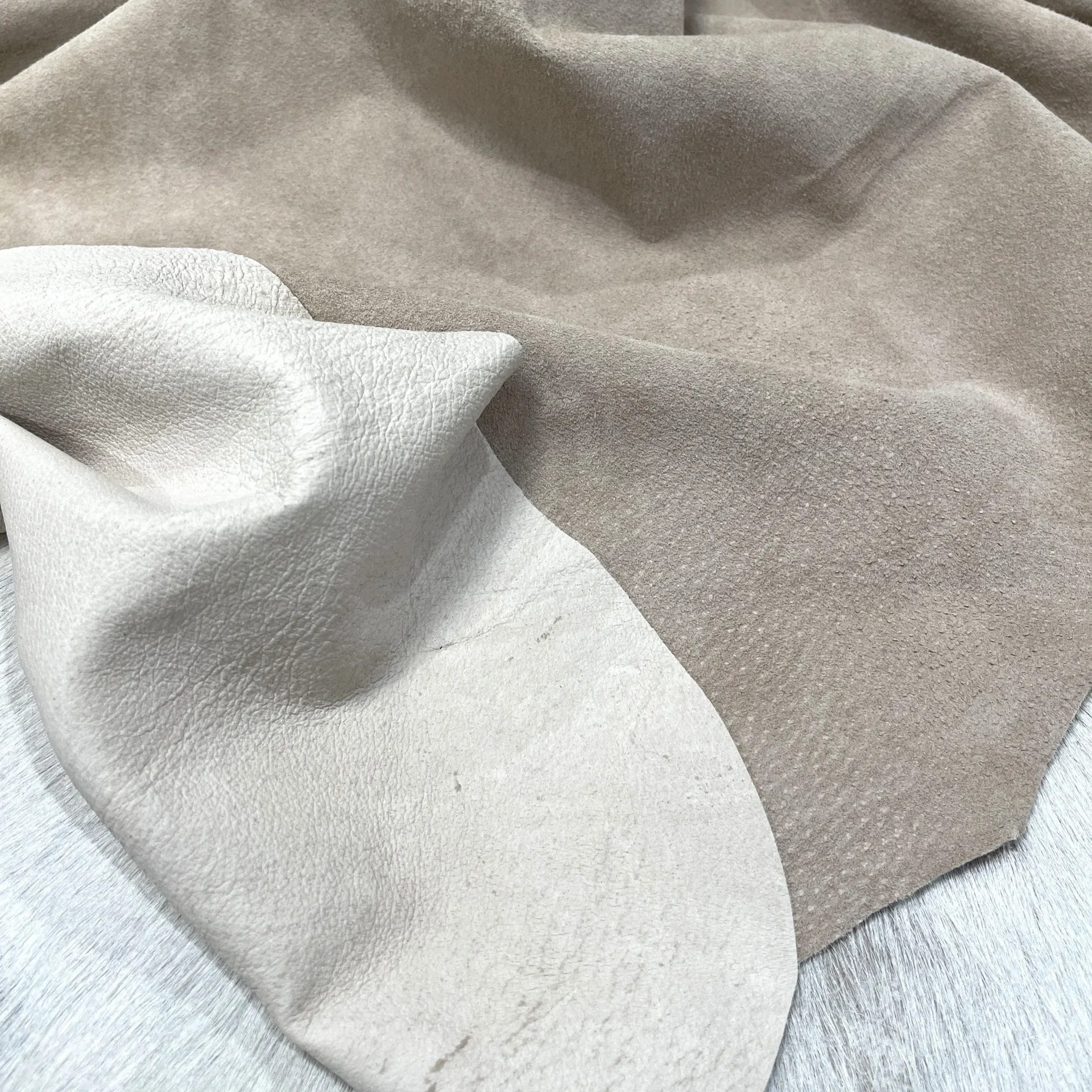 Taupe Full grain Pig