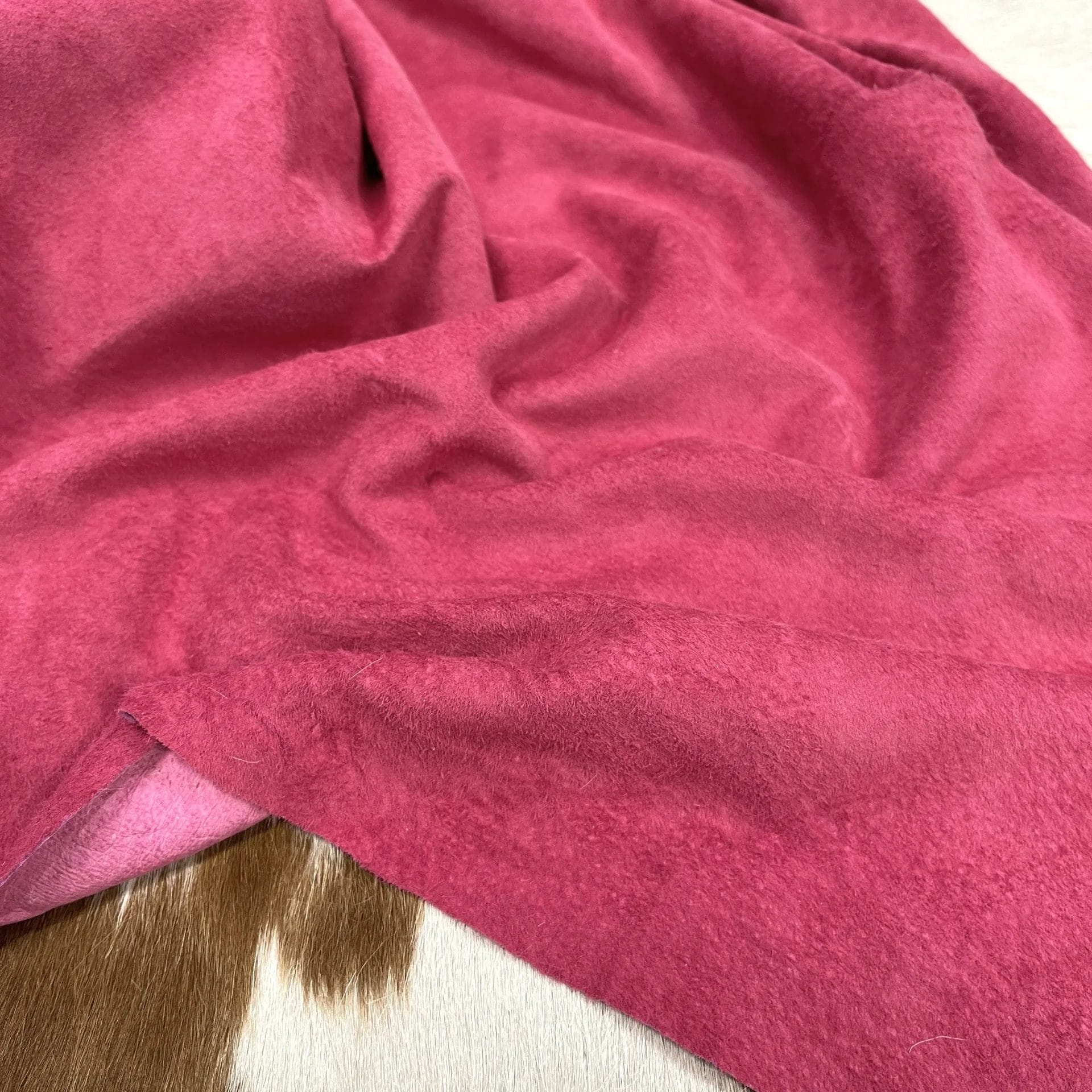 Fuchsia Rose Full grain Pig