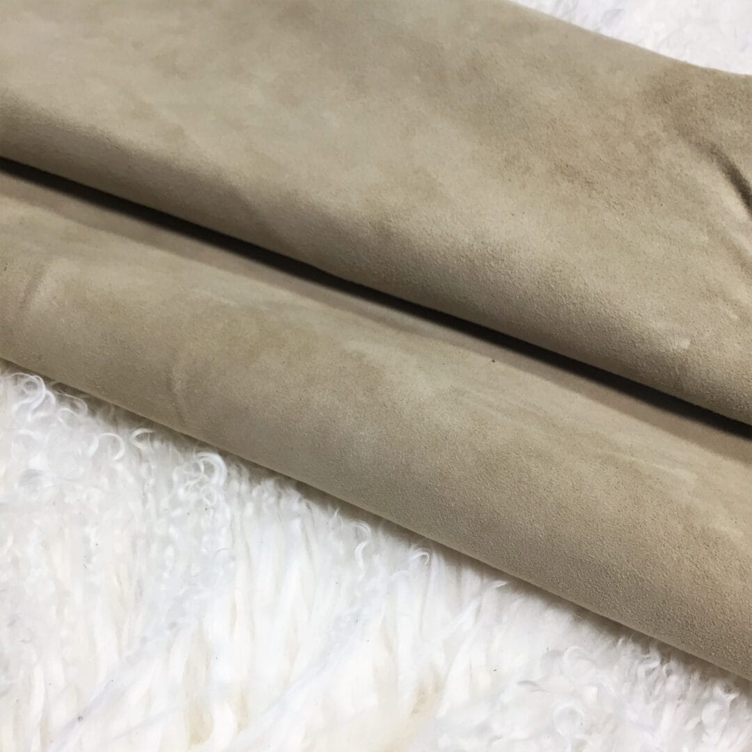 beige goat suede leather avetcoinc@