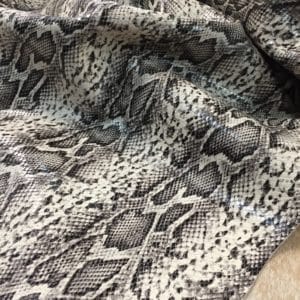 Piton Embossed Cow Leather Eggshell Tan