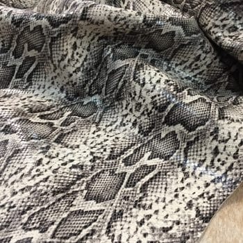 Piton Embossed Cow Leather Eggshell Tan