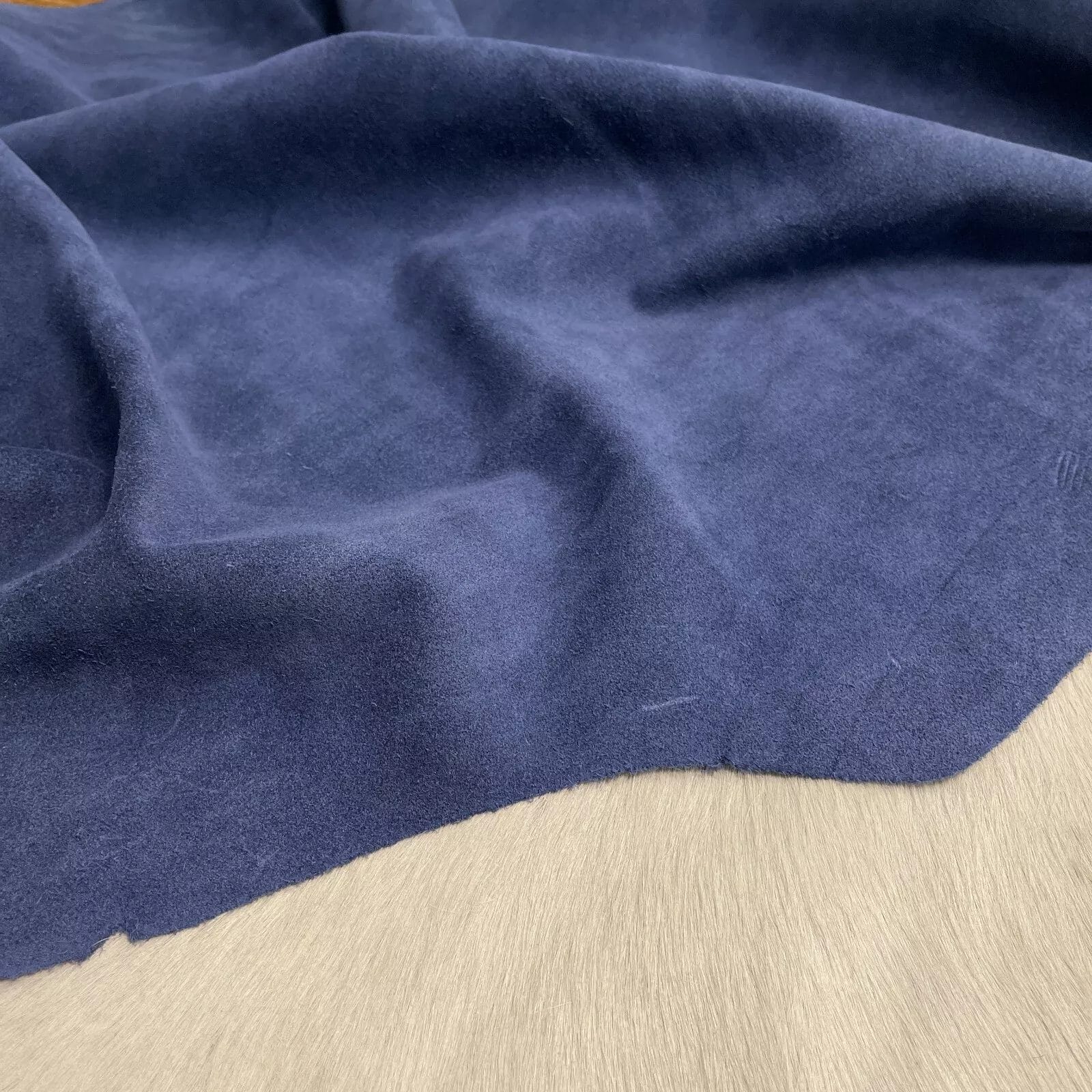 Cow Suede Navy Blue