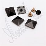 premium leather hardware – 20mm pyramid stud