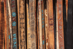 Natural vegetable-tanned leather hide for tooling and carving