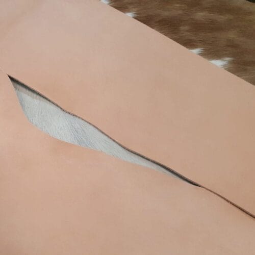 Veg tanned bellies – natural 3/4 oz leather for lining, wallets, and tooling projects