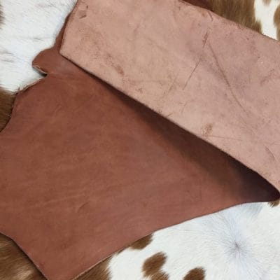 5 LB Vegetable Tan Tooling Cowhide Leather Scraps 5 to 7oz