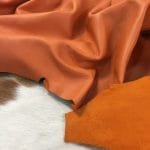 The Goatskin leather comes in a smooth finish that is very eye-catching, especially with the must-have authentic colors. The texture of the leather is silky smooth. This durable leather ranges from dark neutral colors to bright lively colors, which can be used to create many different looks.