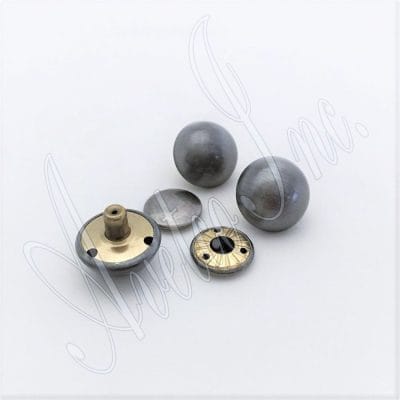 1.00" | 25.5 mm BR588, Brushed Dome Rivets