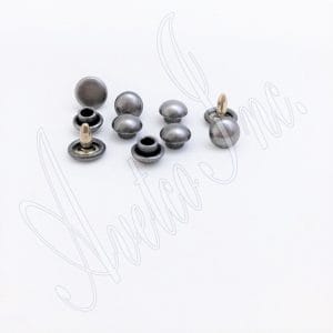 Pewter 6.5mm Dome Rivets R588