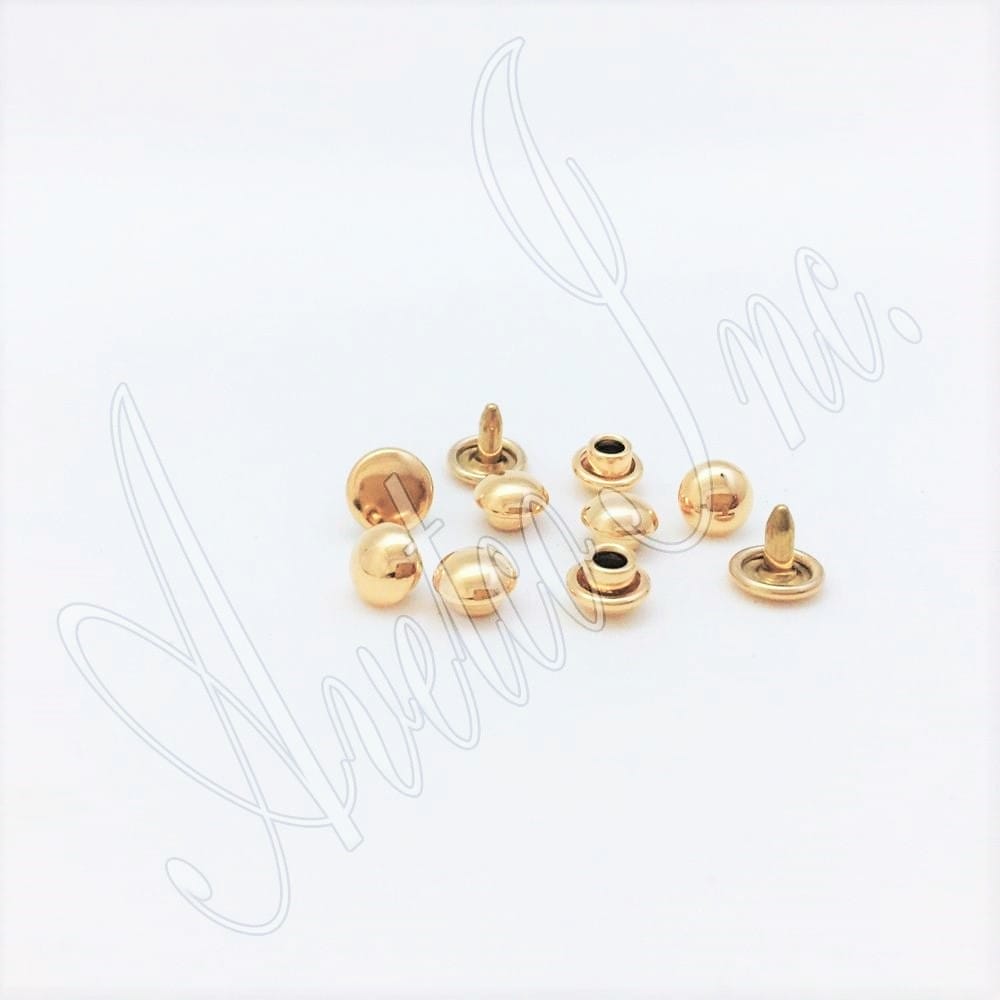 4.8mm Gold Dome Rivets  Rivets avetco.leather1596