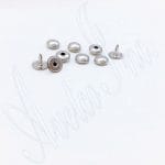 9mm Single Cap Dome Rivets – Nickel-Free Alloy Rivets for Leathercraft, Handbags, Belts, Garments, DIY Accessories