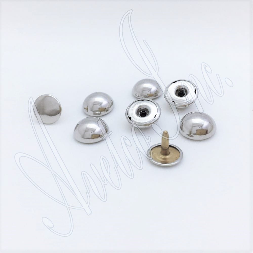 R588 12.5mm Nickel Dome Rivets avetco.leather 1609