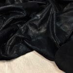 Distressed crackle buffalo leather hide in black – Avetco