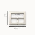 Y3112 Buckle 18mm | Avetco Leather Hides and Eva Foam Buckle Y3112 Nickel – 18mm Zinc Alloy for Belts and Bags