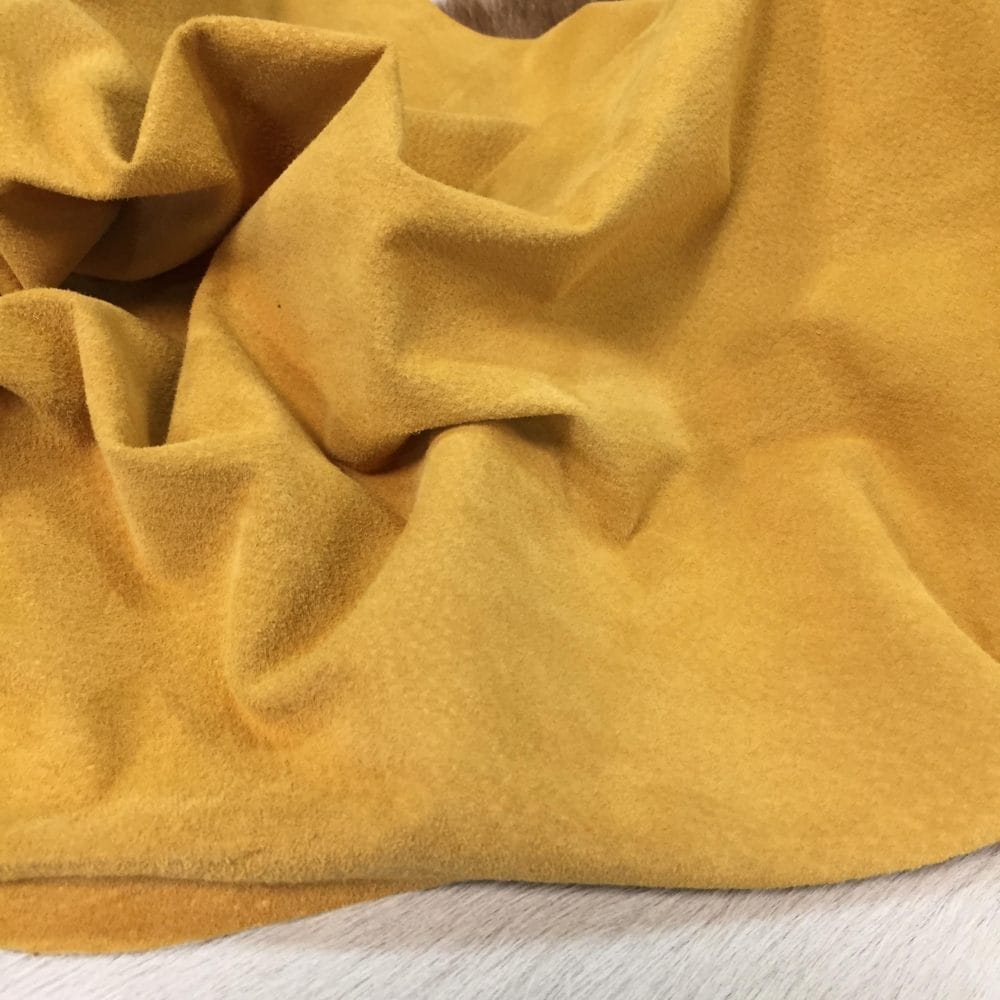 amber gold pig suede leather avetcoinc@