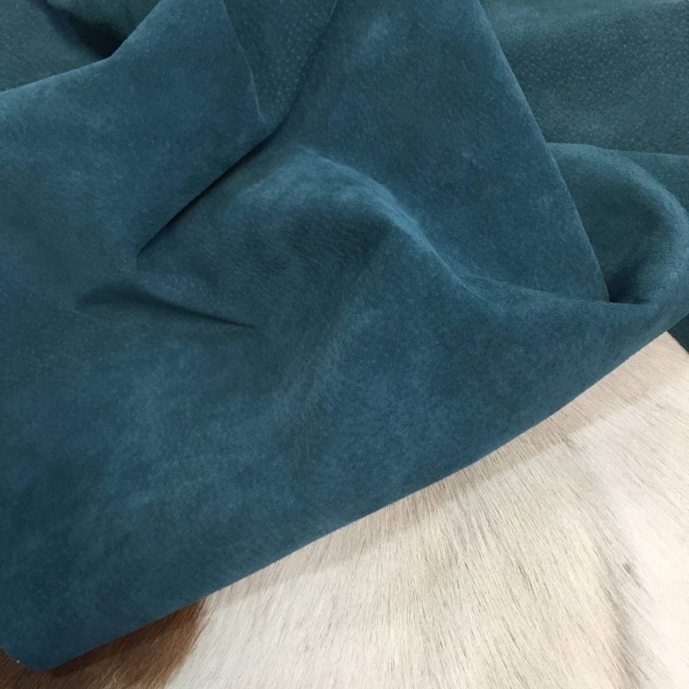 pacific blue pig suede leather avetcoinc@