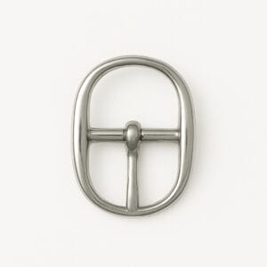 Y3108 8mm Oval Center Bar Buckle nickel