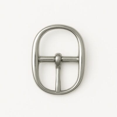 Y3108 8mm Oval Center Bar Buckle nickel