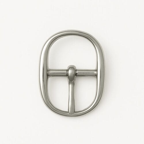 Y3108 8mm Oval Center Bar Buckle nickel