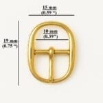 y3108 10mm Oval Center Bar mini Buckle