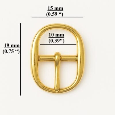 y3108 10mm Oval Center Bar mini Buckle