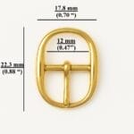 y3108 12mm Oval Center Bar mini Buckle