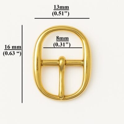 y3108 8mm Oval Center Bar mini Buckle
