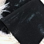 Meteor Embossed Cow Leather in Black – Avetco