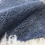 Meteor Embossed Cow Leather in Top Indigo – Avetco