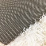 Bolero Embossed Cow Leather 3 oz Charcoal Gray Polka Dot Pattern