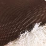 Bolero Embossed Cow Leather 3 oz Rustic Brown Polka Dot Grain