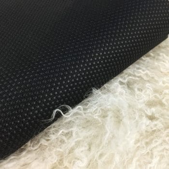 Bolero Embossed Cow Leather 3 oz Black Polka Dot Pattern