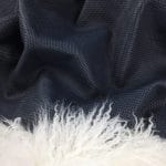Retina Embossed Cow Leather in Mood Indigo Mesh Pattern – Avetco