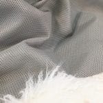 Retina Embossed Cow Leather in Steel Gray Mesh Pattern – Avetco