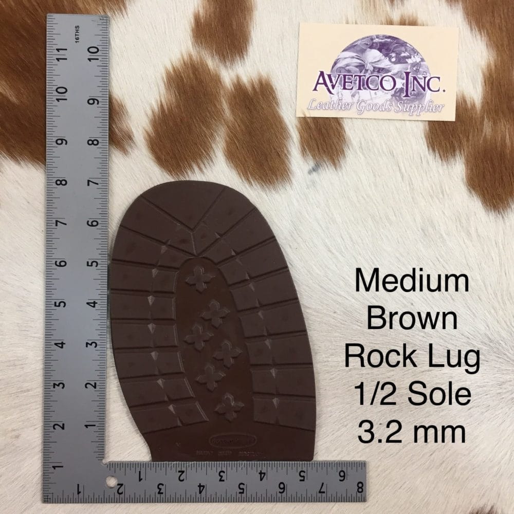 AVETCO INC-GR002-ROCK LUG HALF SOLE-BROWN (4)