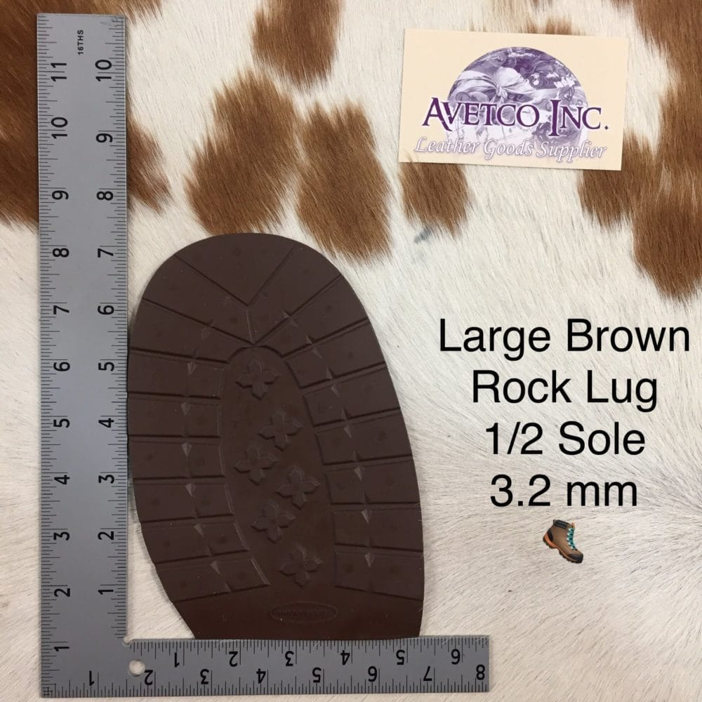 AVETCO INC-GR002-ROCK LUG HALF SOLE-BROWN (6)