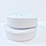 White Channel Buckle Elastic roll – Avetco